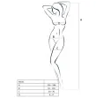 PASSION - WOMAN BS031 WHITE BODYSTOCKING ONE SIZE