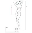 PASSION - WOMAN BS035 WHITE BODYSTOCKING ONE SIZE PASSION - WOMAN BS035 WHITE BODYSTOCKING ONE SIZE