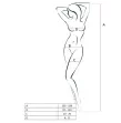PASSION - WOMAN BS046 WHITE BODYSTOCKING ONE SIZE PASSION - WOMAN BS046 WHITE BODYSTOCKING ONE SIZE