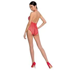 PASSION - WOMAN BS087 BODYSTOCKING ROSSO TAGLIA UNICA