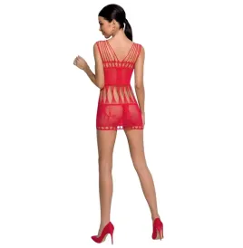PASSION - FEMME BS090 BODYSTOCKING ROUGE TAILLE UNIQUE