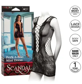 CALEXOTICS - PEEK-A-BOO MINI VESTIDO TALLA ÚNICA
