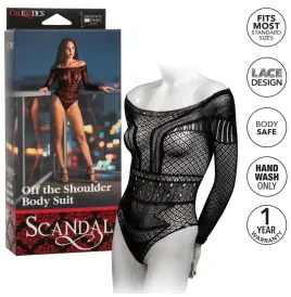 CALEXOTICS - SCANDAL SHOULDER BODY SUIT ONE SIZE