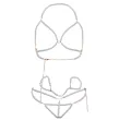 LEG AVENUE - SET SUJETADOR MUÑEQUERAS and TANGA PERLA LEG AVENUE - SET SUJETADOR MUÑEQUERAS and TANGA PERLA