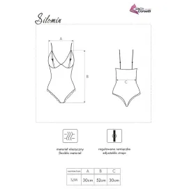 LIVCO CORSETTI FASHION - CORPS PEIGNOIR SILOMIN LC 1401 NOIR TAILLE UNIQUE