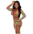 LEG AVENUE - THREE PIECE SET MULTICOLOR