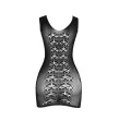 SUBBLIME - 952167 VESTIDO DE REJILLA CORTO ELÁSTICO NEGRO TALLA ÚNICA SUBBLIME - 952167 VESTIDO DE REJILLA CORTO ELÁSTICO NEGRO TALLA ÚNICA