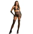 SUBBLIME - 952174 BODYSTOCKING RESILLE AVEC GANTS ET DIAMANTS NOIR TAILLE UNIQUE SUBBLIME - 952174 BODYSTOCKING RESILLE AVEC GANTS ET DIAMANTS NOIR TAILLE UNIQUE