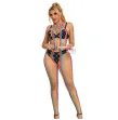 SUBBLIME - 952358 BODYSTOCKING CON COLLO ALTO IN RETE ARCOBALENO XS-M SUBBLIME - 952358 BODYSTOCKING CON COLLO ALTO IN RETE ARCOBALENO XS-M