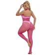 SUBBLIME - 952389 BODYSTOCKING MIT SCHNITTFREIEM NETZ UND SPITZE MIT HOHEM HALS EINE GRÖSSE SUBBLIME - 952389 BODYSTOCKING MIT SCHNITTFREIEM NETZ UND SPITZE MIT HOHEM HALS EINE GRÖSSE