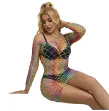 SUBBLIME - 952426 VESTITO A RETE MANICA LUNGA ARCOBALENO TAGLIA UNICA SUBBLIME - 952426 VESTITO A RETE MANICA LUNGA ARCOBALENO TAGLIA UNICA