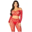 LEG AVENUE - CROP TOP BAS ROUGE TAILLE UNIQUE LEG AVENUE - CROP TOP BAS ROUGE TAILLE UNIQUE