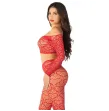 LEG AVENUE - CROP TOP STOCKINGS RED ONE SIZE LEG AVENUE - CROP TOP STOCKINGS RED ONE SIZE