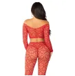 LEG AVENUE - CROP TOP BAS ROUGE TAILLE UNIQUE LEG AVENUE - CROP TOP BAS ROUGE TAILLE UNIQUE
