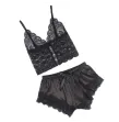 SUBBLIME - 953942 LÄSSIGE SEIDENNACHTHEMD SPITZENHOSE SCHWARZ L-XL SUBBLIME - 953942 LÄSSIGE SEIDENNACHTHEMD SPITZENHOSE SCHWARZ L-XL