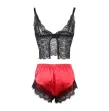 SUBBLIME - 953959 PIJAMA SEXY SATEN Y ENCAJE NEGRO-ROJO S-M SUBBLIME - 953959 PIJAMA SEXY SATEN Y ENCAJE NEGRO-ROJO S-M