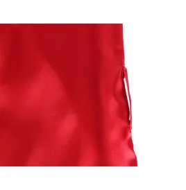 SUBBLIME - 954017 CANOTTIERA CON SCHIENA TRASPARENTE IN PIZZO PERIZOMA ROSSO-NERO S-M