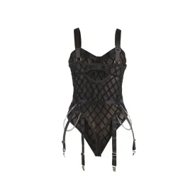 SUBBLIME - 954277 BODY CON CADENAS LIGUEROS NEGRO L-XL
