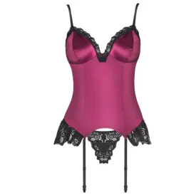 LIVCO CORSETTI FASHION - AGRAFENA CF 90436 CORSET STRING BORDEAUX S-M