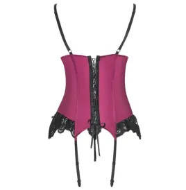 LIVCO CORSETTI FASHION - AGRAFENA CF 90436 CORSETTO PERIZOMA BORDEAUX S-M