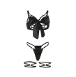 SUBBLIME - 955205 ENSEMBLE SOUTIEN-GORGE AVEC NŒUD NOIR RÉGLABLE L-XL