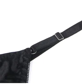 SUBBLIME - 955205 BH-SET MIT VERSTELLBARER SCHWARZER SCHLEIFE L-XL
