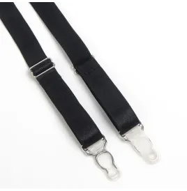 SUBBLIME - 955236 SCHWARZER BONDAGE-BH MIT STRUMPFBAND-SET S-M