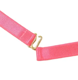 SUBBLIME - 955304 ENSEMBLE SOUTIEN-GORGE AVEC COLLIER ET DÉTAILS DE JAMBES ROSE FLUORESCENT L-XL
