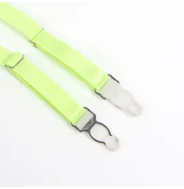SUBBLIME - 955328 BH-SET MIT SPITZE UND STRUMPFBAND GRÜN UND BLAU L-XL