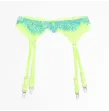 SUBBLIME - 955328 ENSEMBLE SOUTIEN-GORGE AVEC LIGNES DENTELLE ET JARRETELLE VERT ET BLEU L-XL SUBBLIME - 955328 ENSEMBLE SOUTIEN-GORGE AVEC LIGNES DENTELLE ET JARRETELLE VERT ET BLEU L-XL