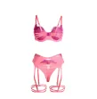 SUBBLIME - 955366 SET SUJETADOR CON ENCAJE Y LIGUEROS ROSA Y MORADO L-XL SUBBLIME - 955366 SET SUJETADOR CON ENCAJE Y LIGUEROS ROSA Y MORADO L-XL