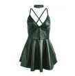 SUBBLIME - 955441 KLEID MIT GRÜNEN LEDERTRÄGERN L-XL SUBBLIME - 955441 KLEID MIT GRÜNEN LEDERTRÄGERN L-XL