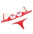 SUBBLIME - 955519 COMPLETO REGGISENO CON CATENE E CUORE IN RETE ROSSO S-M SUBBLIME - 955519 COMPLETO REGGISENO CON CATENE E CUORE IN RETE ROSSO S-M