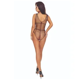 PASSION - BS114 BODYSTOCKING CON GRIGLIA NERA