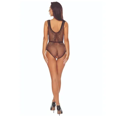 PASSION - BS115 BLACK GRID BODYSTOCKING