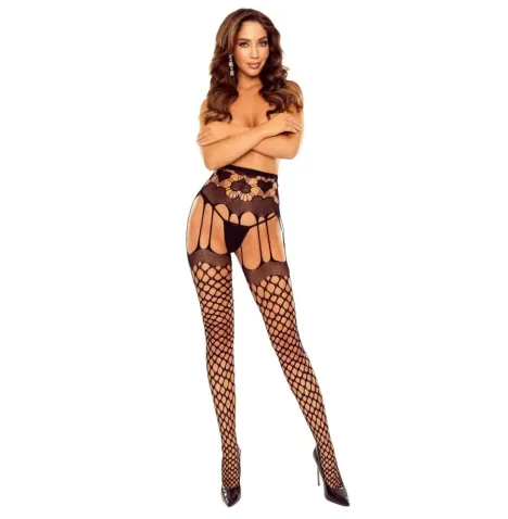 PASSION - S031 COLLANTS RÉSILLE NOIRS TAILLE UNIQUE