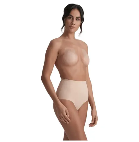 BYE-BRA - RABBIT COPAS DE SILICONA BEIGE TALLA XL