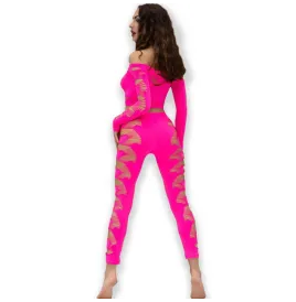 CHILIROSE - CR 4632 TOP and PANTALON FUCSIA S-L