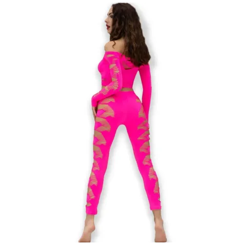 CHILIROSE - CR 4632 HAUT and PANTALON FUCHSIA S-L