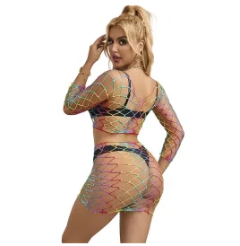 SUBBLIME - 952440 SET DE REJILLA 2 PIEZAS MANGA LARGA ARCOIRIS TALLA ÚNICA