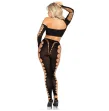 LEG AVENUE - CROP TOP Y LEGGINGS CUT-OUT SIN COSTURAS NEGRO LEG AVENUE - CROP TOP Y LEGGINGS CUT-OUT SIN COSTURAS NEGRO