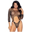 LEG AVENUE - TOP BODYSUIT WITH THONG BACK ONE SIZE - BLACK LEG AVENUE - TOP BODYSUIT WITH THONG BACK ONE SIZE - BLACK
