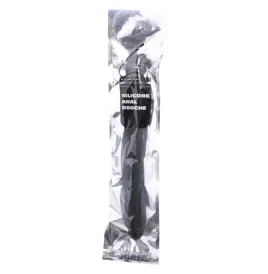 ALL BLACK - DOUCHE ANAL RÉTRACTABLE SILICONE 27 CM