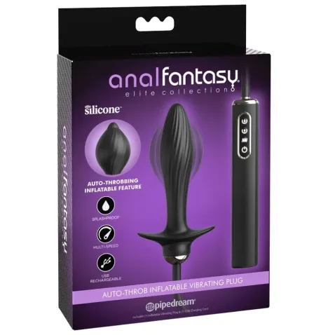 ANAL FANTASY ELITE COLLECTION - PLUG GONFLABLE ET VIBRATEUR AUTO-THROB