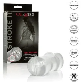 CALEXOTICS - STROKE IT MASTURBADOR VAGINA-ANO TRASLÚCIDO