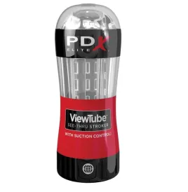 PDX ELITE - STROKER MASTURBATOR VIEWTUBE CONTROL SUCTION CLEAR