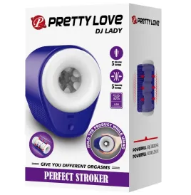 PRETTY LOVE - DJ LADY MALE MASTURBATOR WITH VIBRATION 5 SETTINGS PURPLE