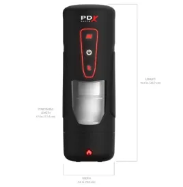 PDX ELITE - MILK ME HOTTER AUTOMATISCHER MASTURBATOR MIT STOSS- UND WÄRMEEFFEKTVIBRATION