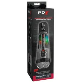 PDX ELITE - VIEWTUBE MAX VIEW MASTURBATEUR AUTOMATIQUE AVEC ASPIRATION TRANSPARENTE