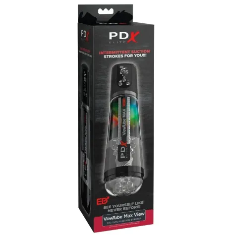 PDX ELITE - VIEWTUBE MAX VIEW AUTOMATISCHER MASTURNADOR MIT TRANSPARENTER ABSAUGUNG